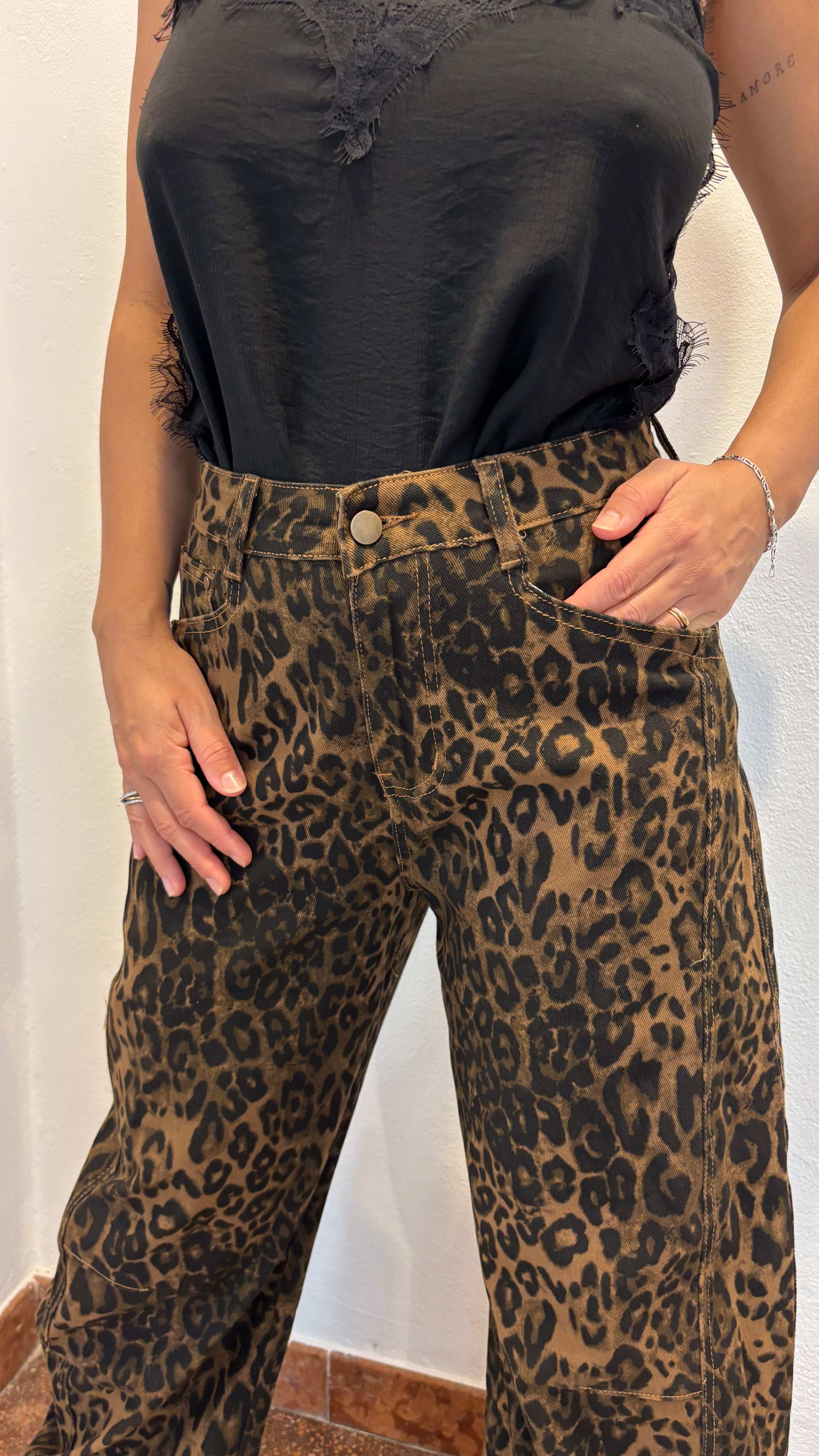 Pantalone Balloon Maculato
