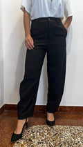 Pantalone balloon con cucitura ginocchio