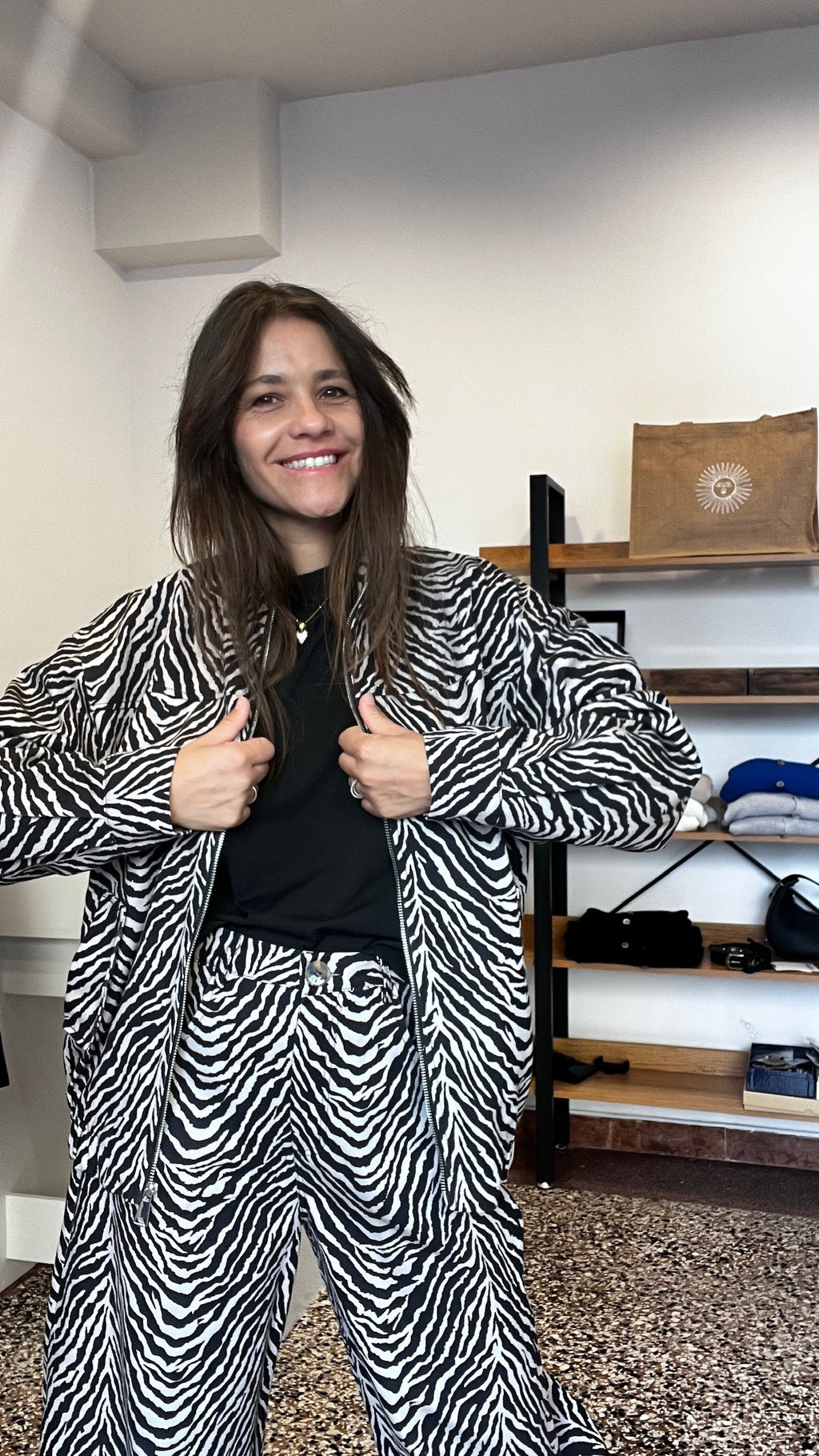 Bomber Zip Zebrato