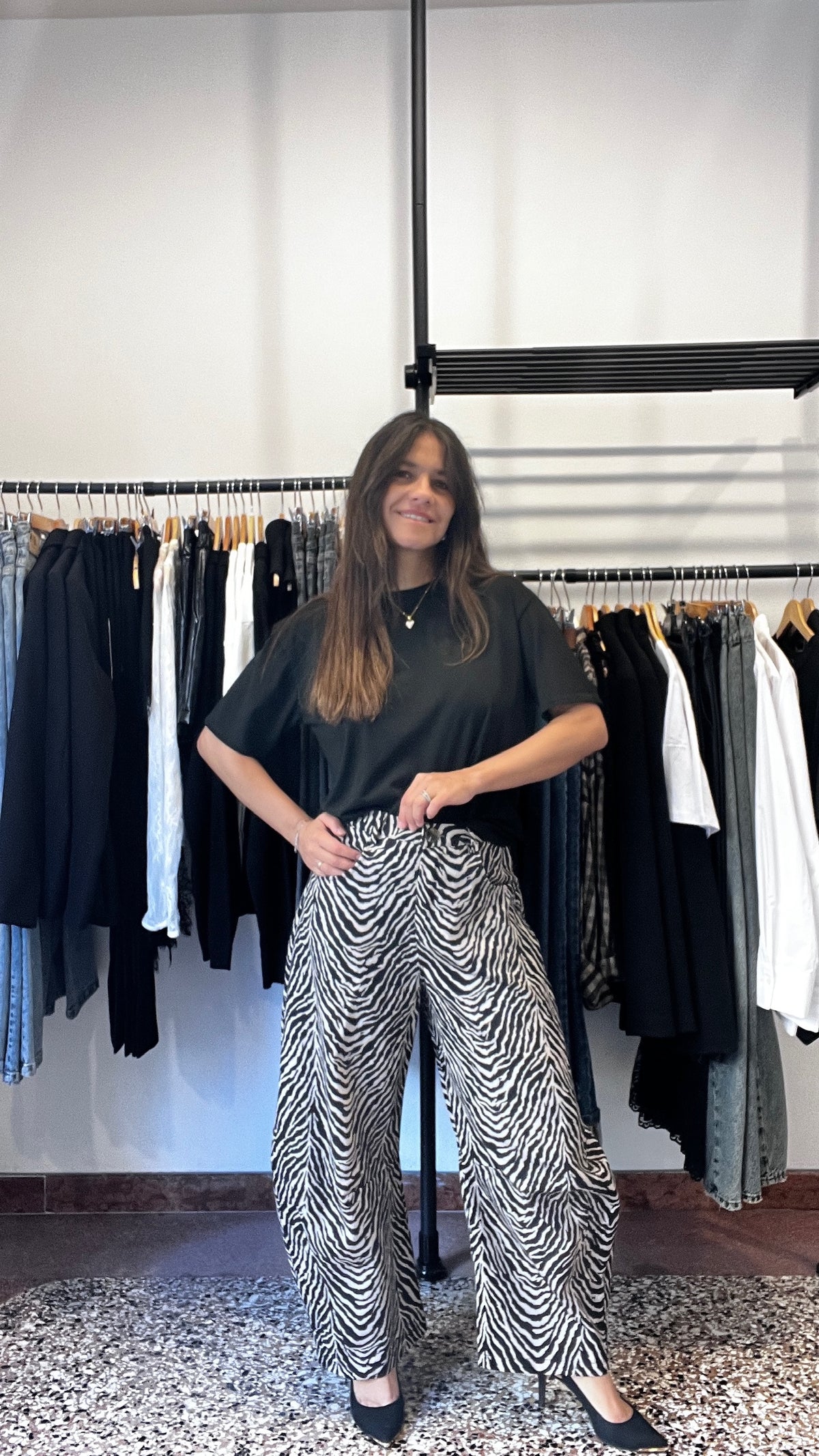 Pantalone Balloon Zebrato