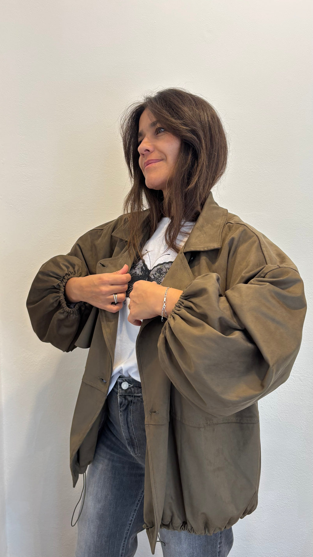 Trench corto doppiopetto