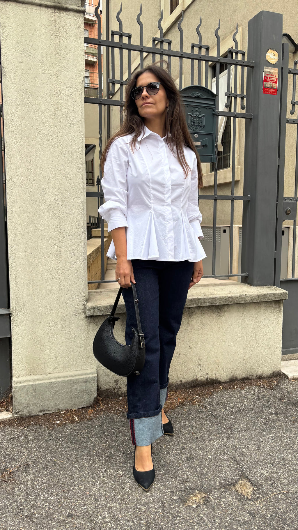 Camicia con Pinces Avvitata