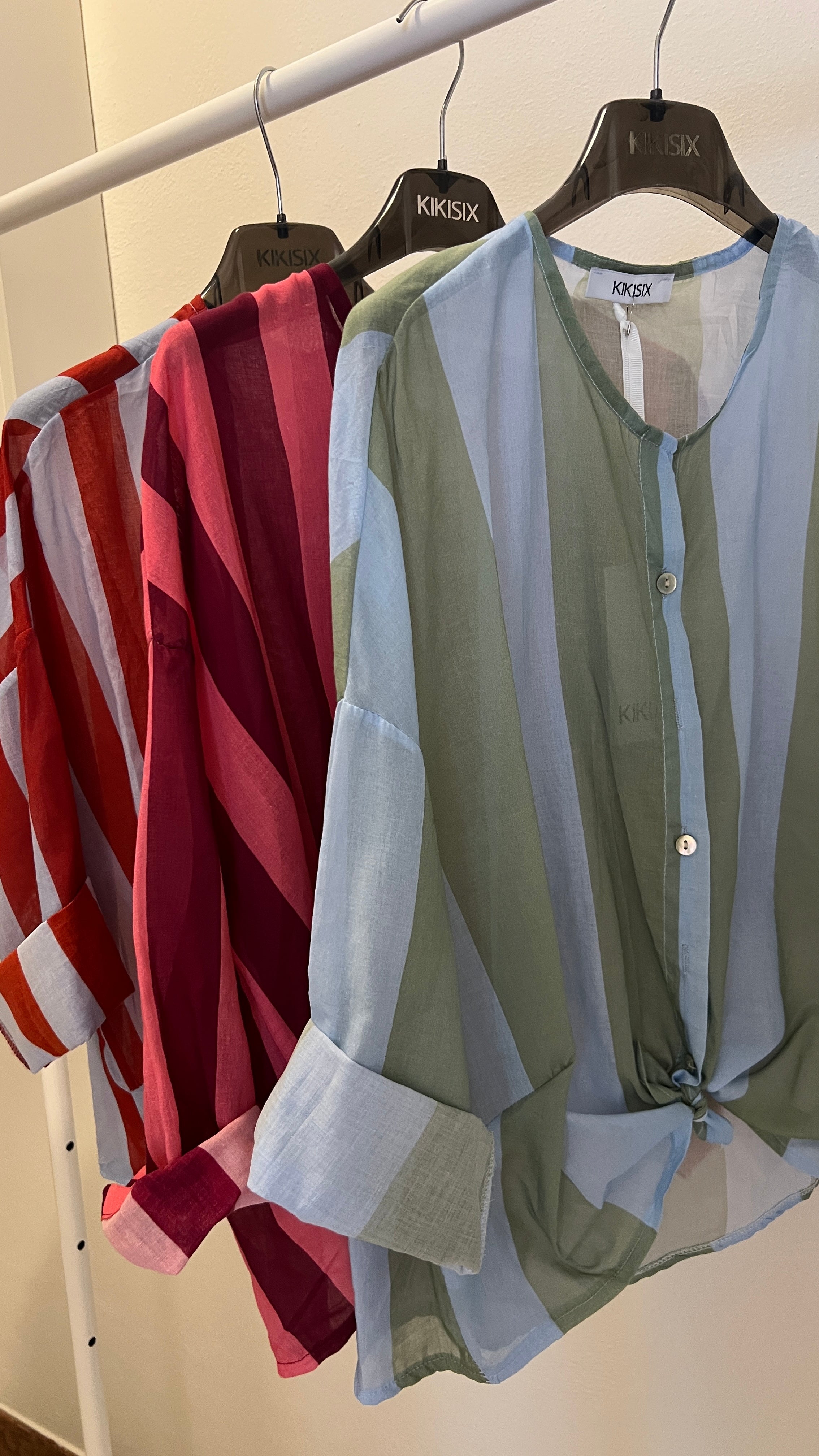 Camicia mussola righe