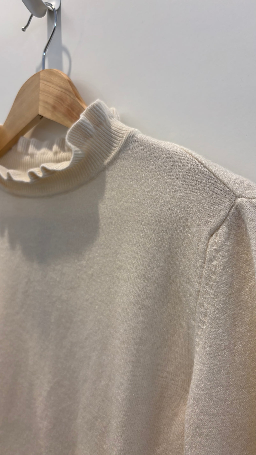 Maglia mezzo collo con rouches