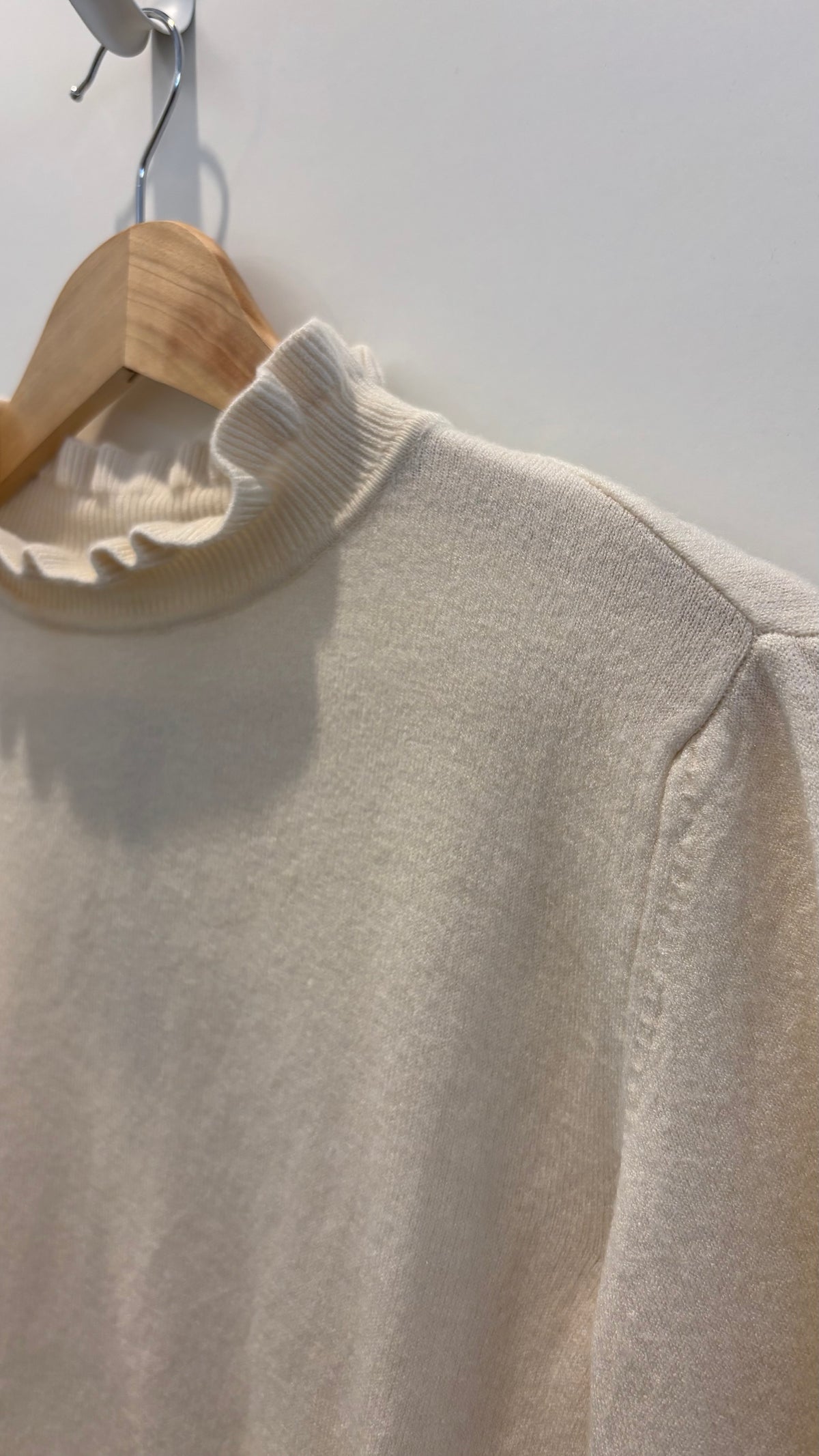 Maglia mezzo collo con rouches