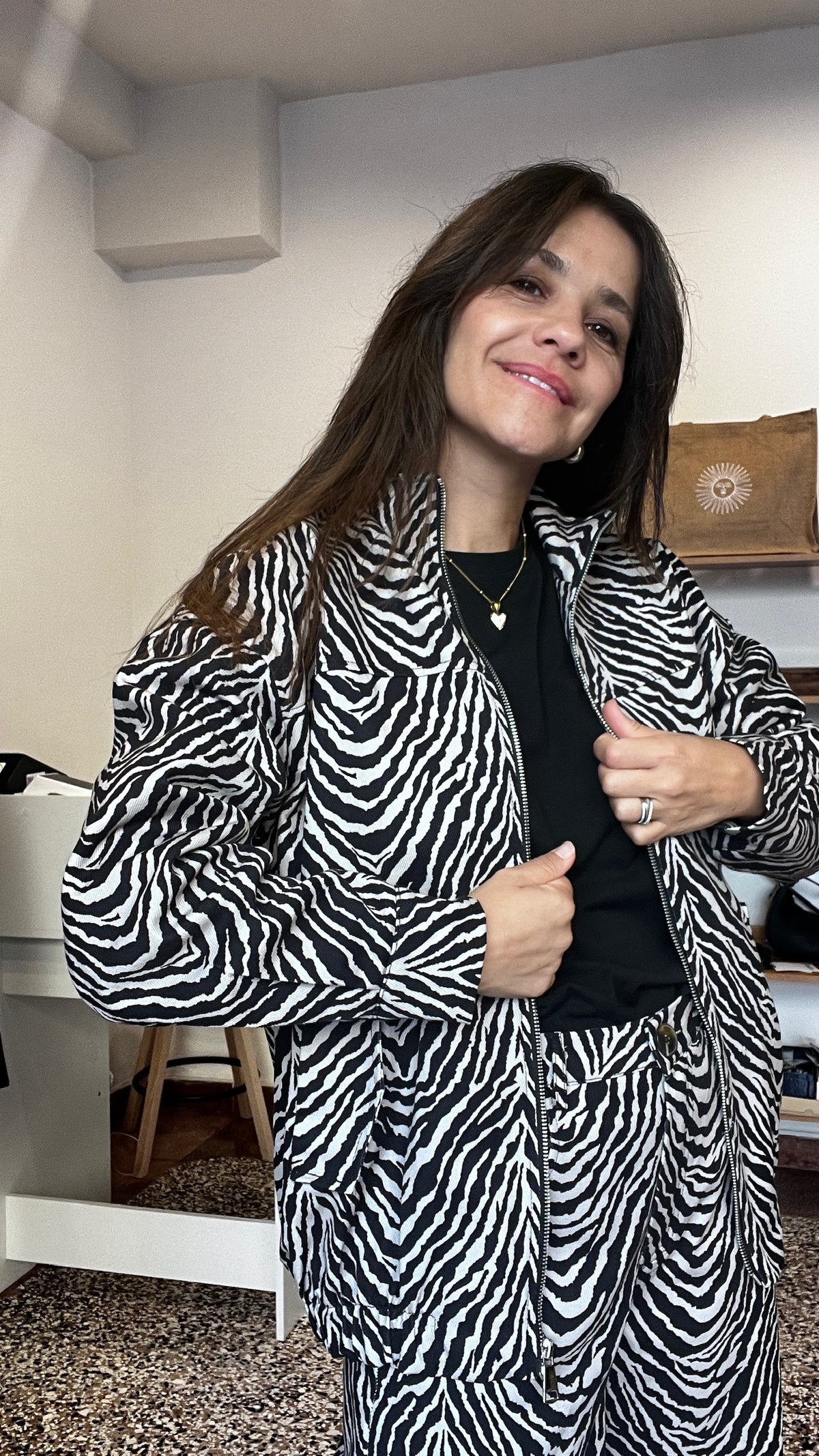 Bomber Zip Zebrato