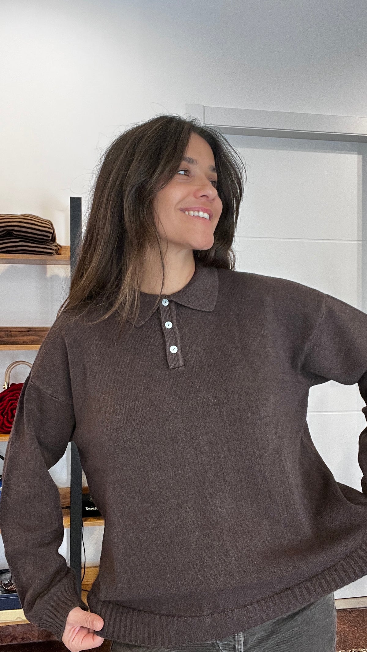 Maglia Over collo polo