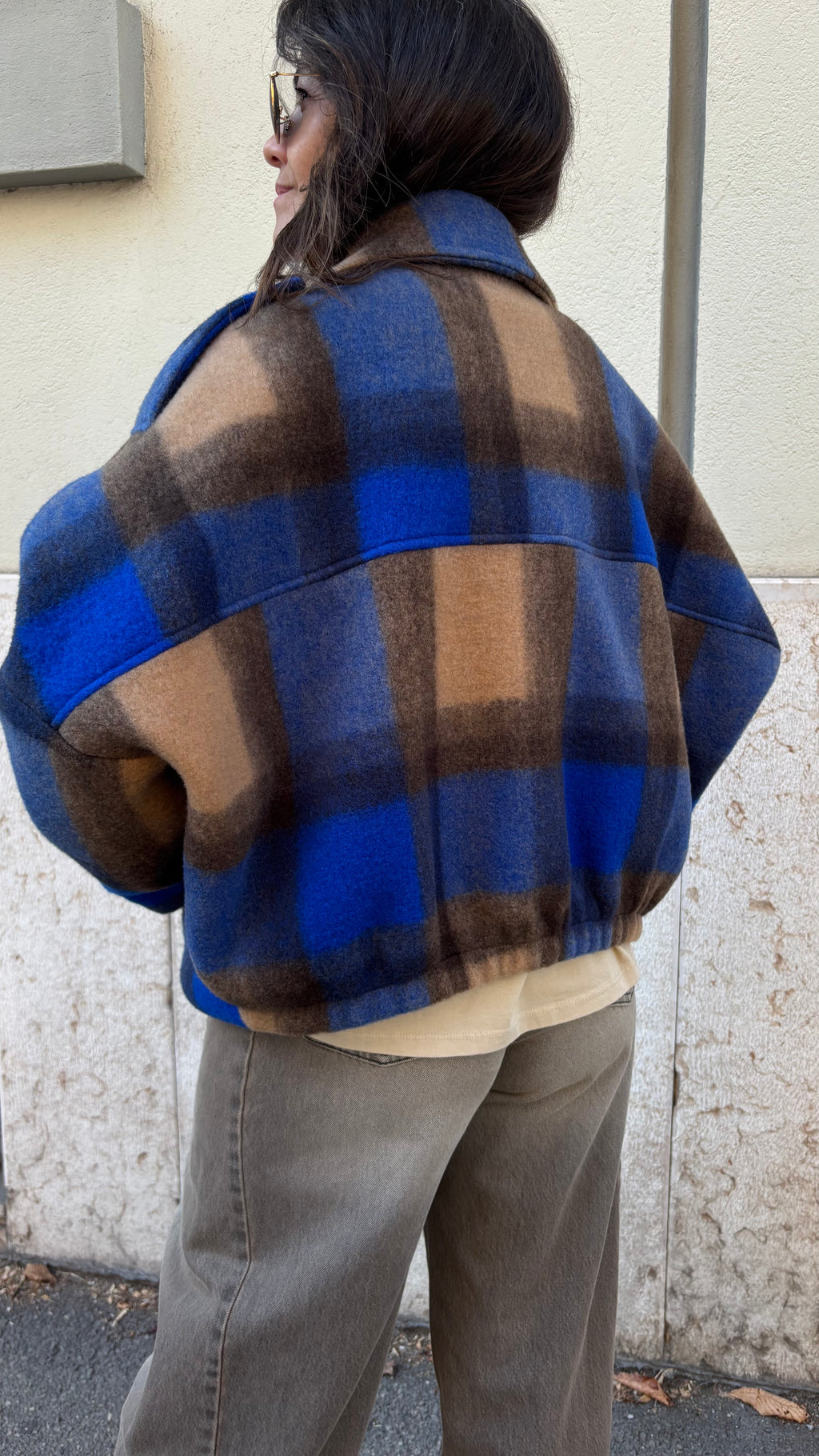 Giacca Quadro Bluette