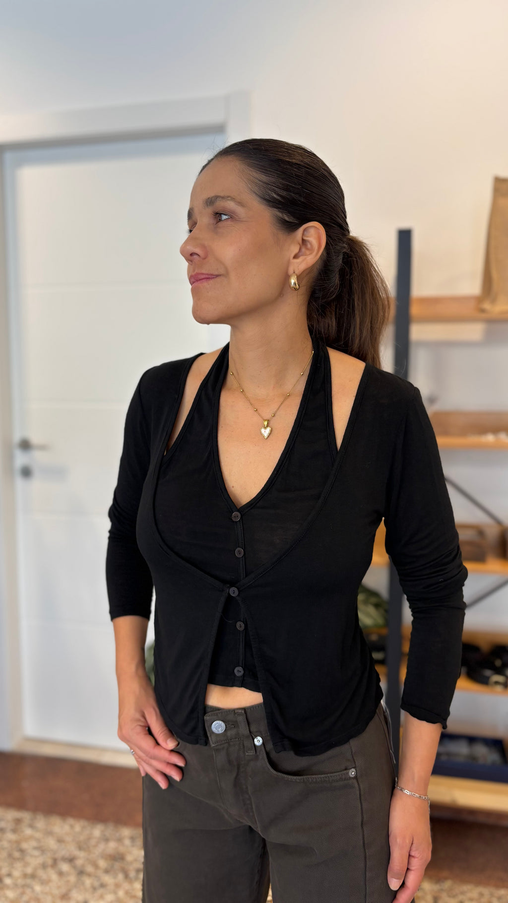 Set top + cardigan