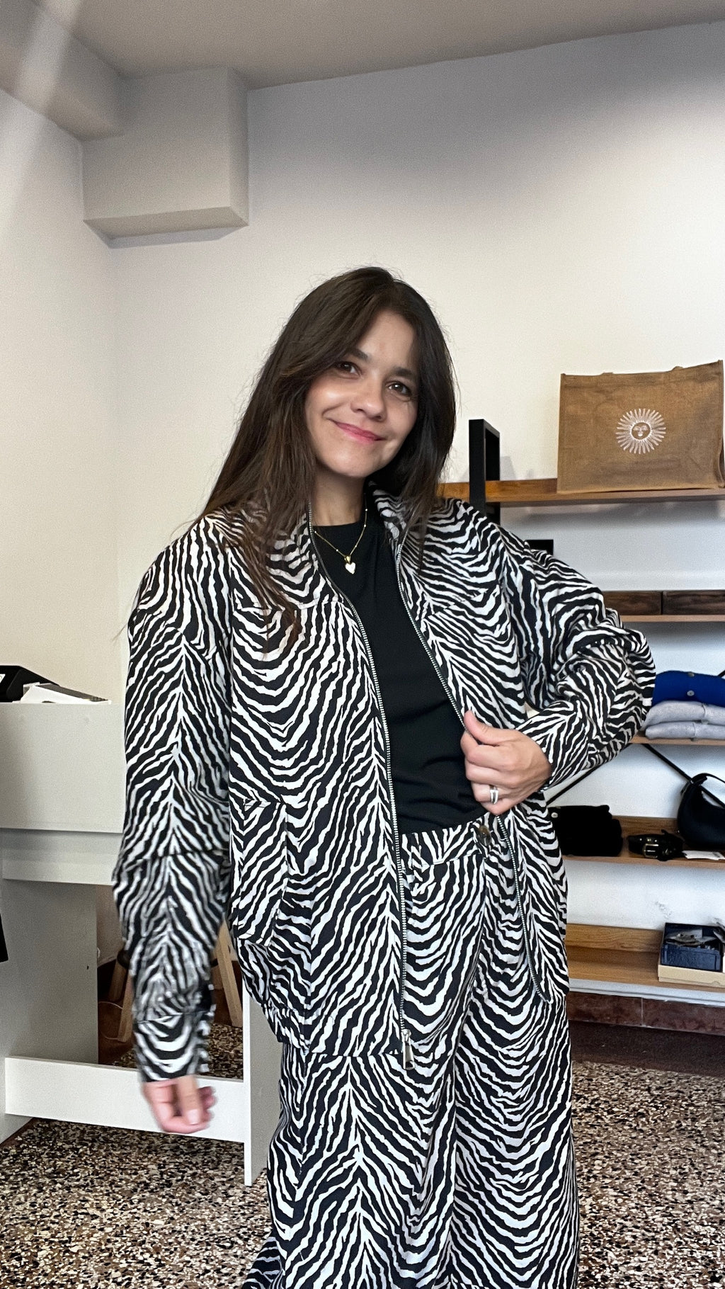 Bomber Zip Zebrato