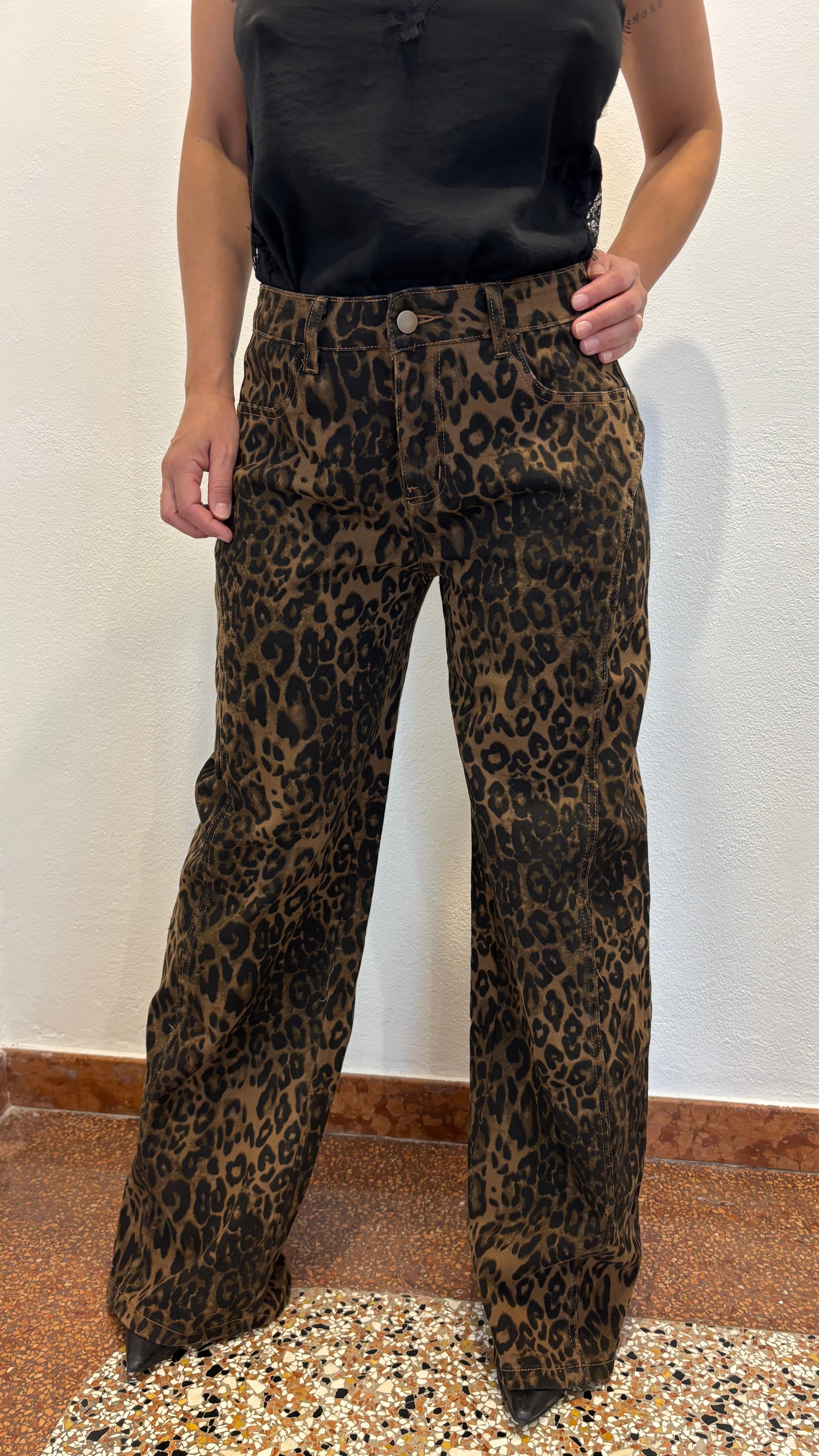 Pantalone Dritto Maculato